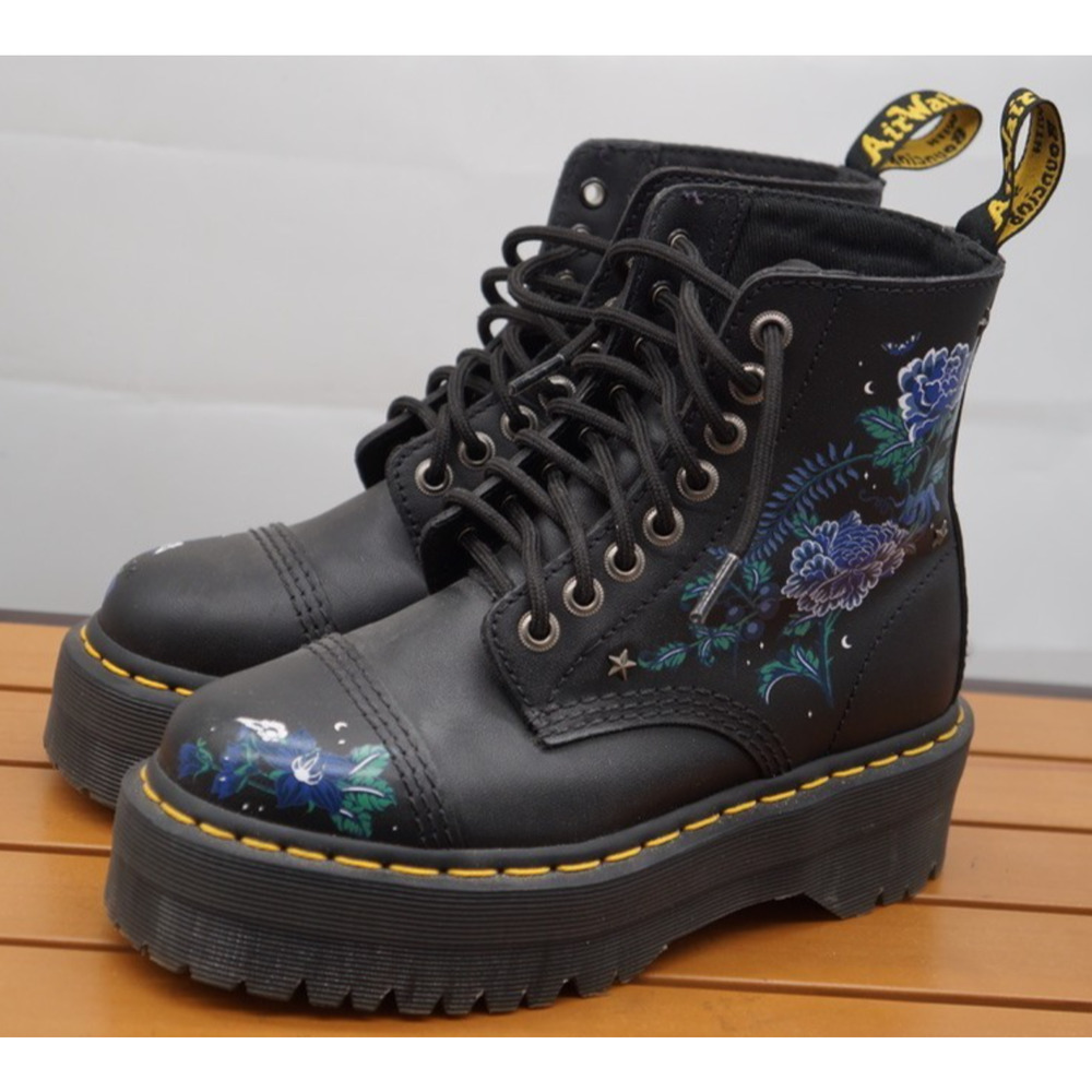Dr. Martens Sinclair Mystic Floral Leather Platform Boots Women’s 5 - Picture 2 of 11